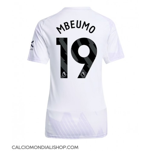 Maglie da calcio Manchester United Bryan Mbeumo #19 Seconda Maglia Femminile 2025-26 Manica Corta